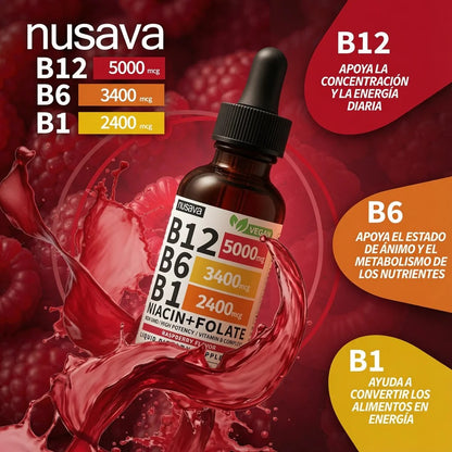 Vitamina B12 Premium® - Energía y Bienestar - Más Energía y Concentración Todos los Días